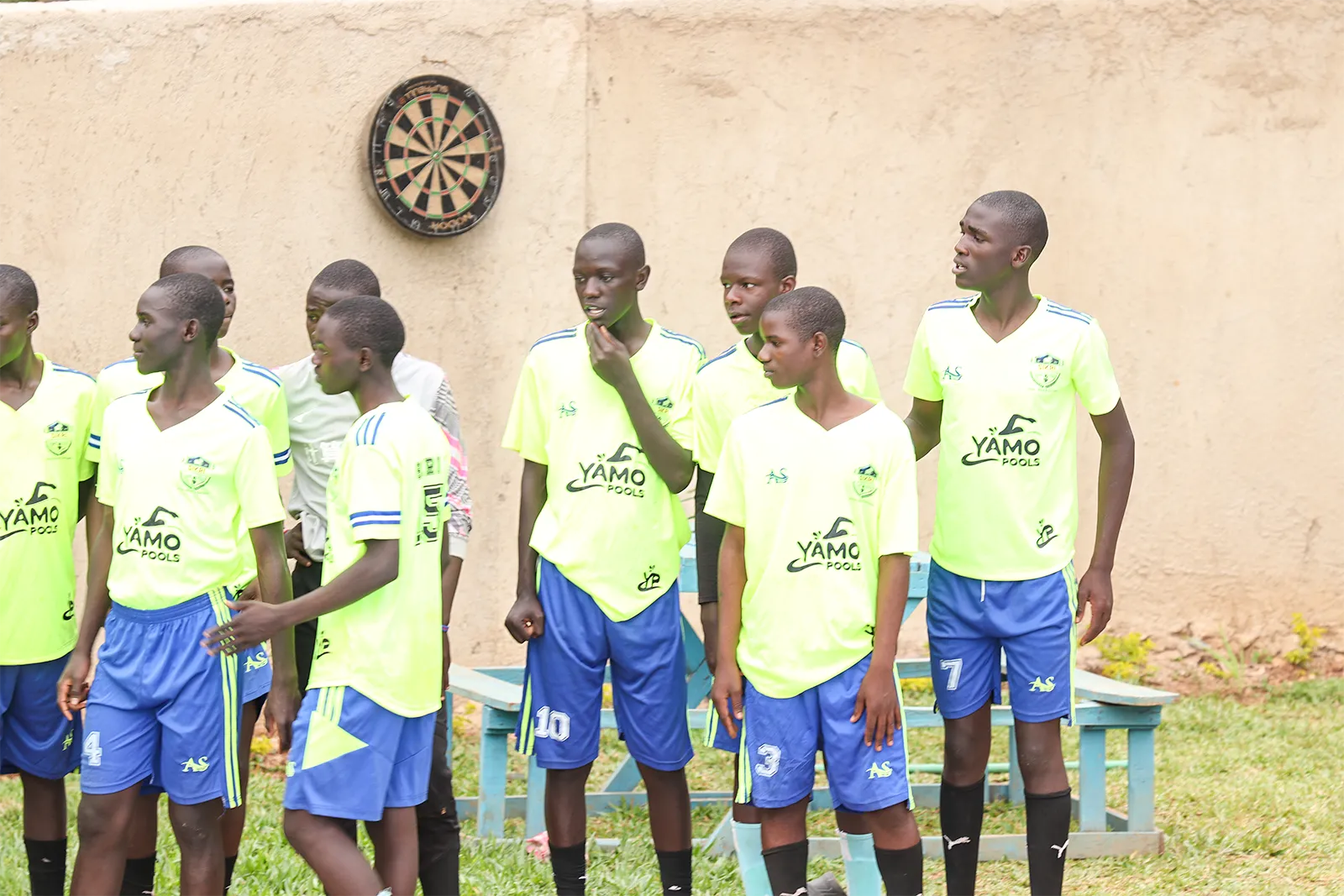 Football coaching session at Sikri Sports Academy