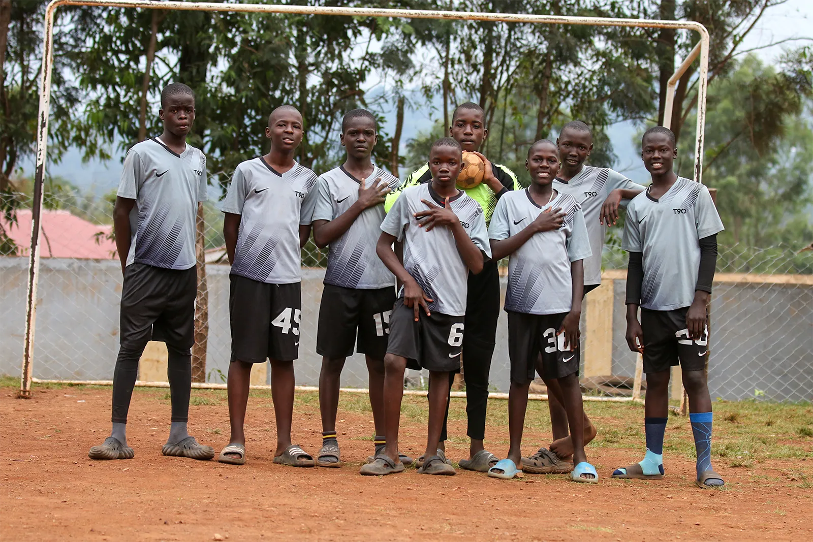 Handball players in action at Sikri Sports Academy