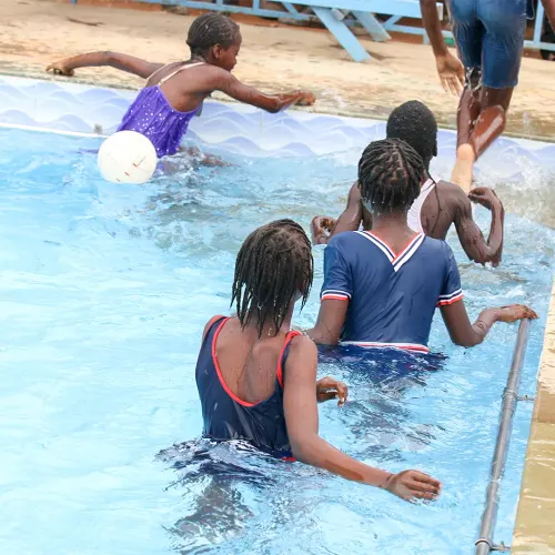 Swimming training at Sikri Sports Academy in Oyugis